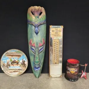 Assorted collectibles and wall hangings