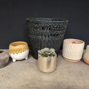 Assorted small planters