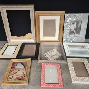 Assortment of wood and metal frames - different