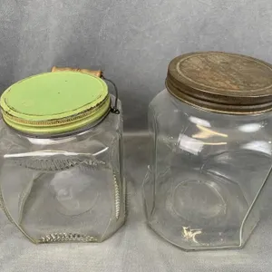 Large Glass Jars w Lids