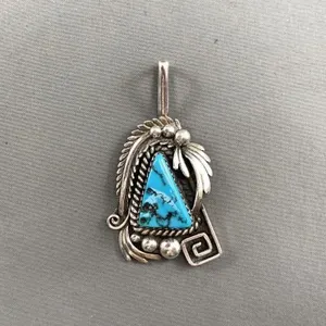 Sterling Turquoise Pendent