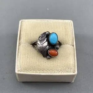 Sterling Leaf Ring