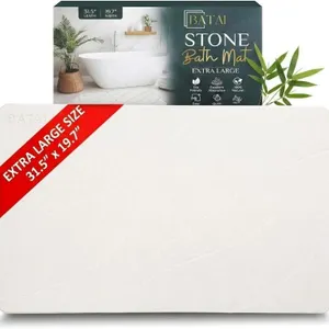 Extra Large Stone Bath Mat - (31.5" x 19.7") - A