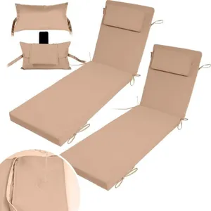 Chaise Lounge Cushions Outdoor Set of 2 Lounge Cha