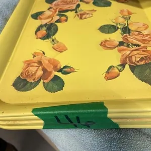 7 METAL SERVING TRAYS