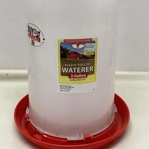New poultry waterer 3 gallon plastic