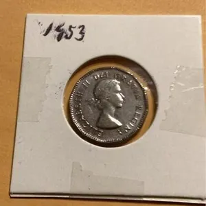1953 Canada five cent piece