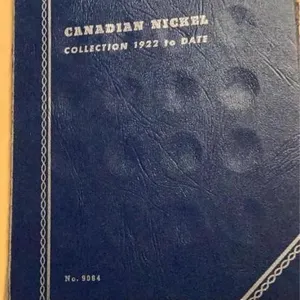 Canadian nickel collection holder empty