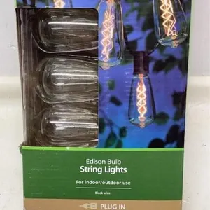 Edison bulb string lights new