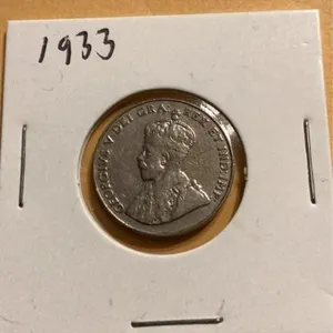 1933 Canada five cent piece
