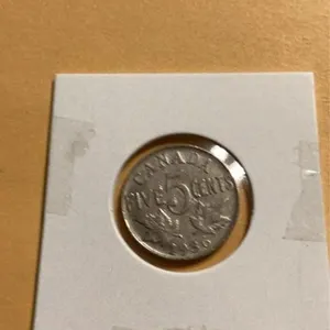 1936 Canada five cent coin