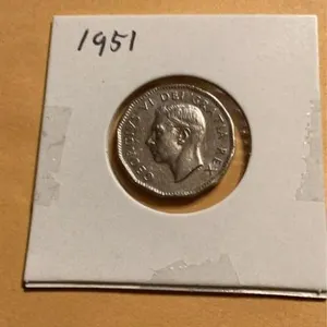 1951 Canada five cent coin