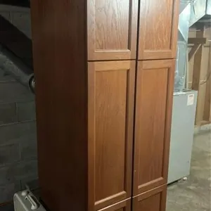 Tall Wooden Cabinet 24x27x84in