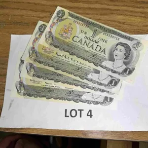 4-1973 Canadian $1 bills