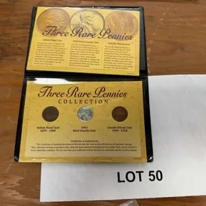 Three Rare Pennies coin set
