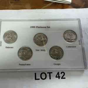 1999 State quarters platinum set