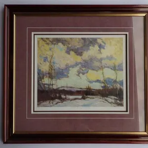 Framed Vintage J.E.H. MacDonald Painting