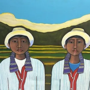Alberto Batres Original Oil Painting 24 x 19 inche