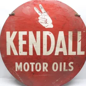 24 inch Kendall Motor Oil Metal Sign