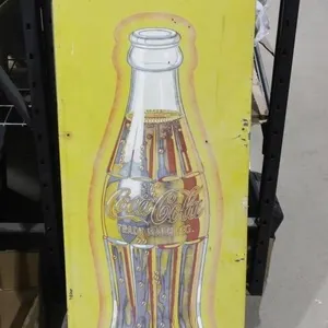 4 ft Coca Cola Bottle Sign Metal