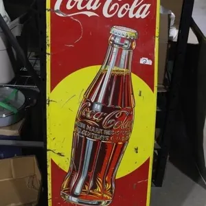 Original 4 ft Coca Cola Bottle SIgn