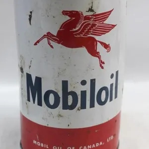 1 Quart Mobiloil Mobil Oil Can Tin