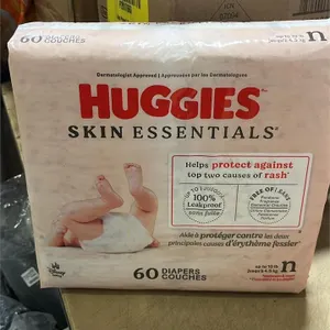 SEALED (Size N) 60ct Huggies newborn diapers