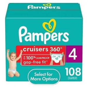 SEALED $55 (Size 4) Pampers Cruisers 360...