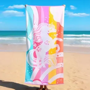 Loftex Kids Unicorn Rainbow Beach Towel