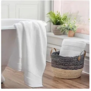 Purely Organic 2-Piece White Towel Set