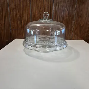 Glass 11" Cake Stand with Cover