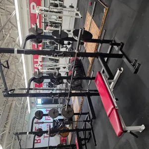 Half-Rack, Bench, (2) 45# Bars, (4) 45# Plates, (2) 35# Plates, (2) 25# Plates, (4) 10# Plates, (4)