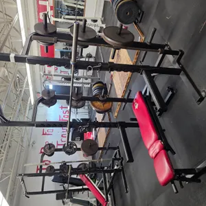 Half-Rack, Bench, (1) 45# Bar, (1) 35# Bar, (4) 45# Plates, (2) 35# Plates, (2) 25# Plates, (4) 10#