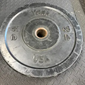 (18) 45# Bumper Plates with Rack, (Rack May Not Fit All the Weights), Buying All for One Money