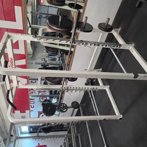 Full Rack, (1) 45# Bar, (6) 45# Plates, (2) 35# Plates, (2) 25# Plates, (2) 10# Plates,