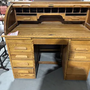 Roll top desk, 44 x 30 x 45”