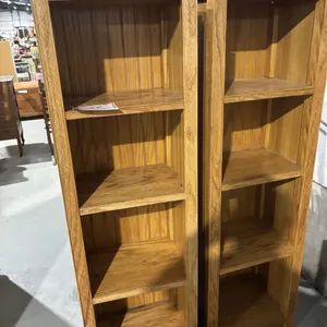 Pair of bookshelves, 17.5 x 12 x 59”