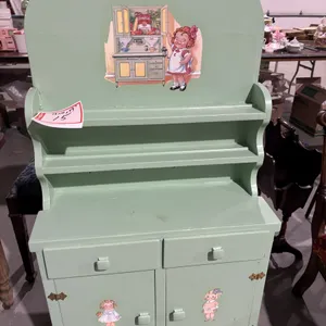 Cabinet with Campbell Soup decal, 28 x 10 x 49”