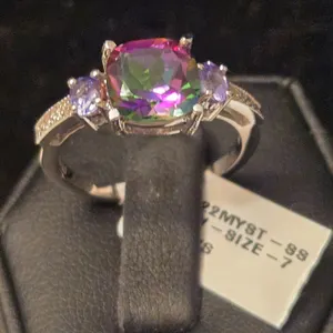 Sterling Silver Mystic Topaz Ring