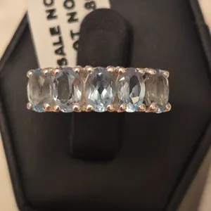 Sterling Silver & Blue Stone Ring