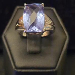 Swiss Blue Quartz Sterling Silver Ring