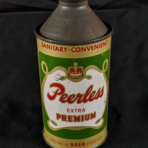CONE TOP BEER CAN PEERLESS EXTRA PREMIUM LA CROSSE WISCONSIN WIS WI