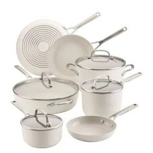 KitchenAid Hard-Anodized Ceramic Induction Cookware Set, 11pc - Light Used/Scratches