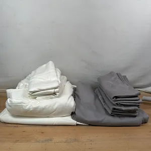 (2) Assorted Kirkland Signature 680 Thread Count Sheet Set King - Like New/Small Dirt Stains (1) Missing Filter Sheet/No Packaging