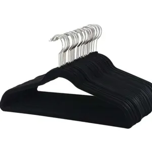 Flocked Velvet Hangers 100-Pack Clothes Hanger Black - New/Open Box