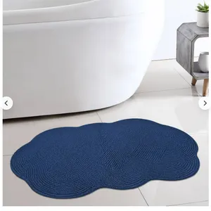 Devgiri Scallop Bath Rug Blue 24" x 36" - Used/Stained