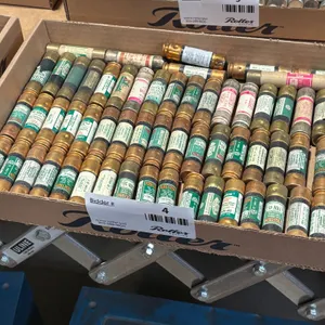Tray of Assorted Fuses: Littelfuse, Fusetron, and Edison Cartridge