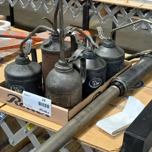 Tray of Oil Cans