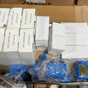 Tray of LED Controllers DC12-24V 4A With Batteries and Charges