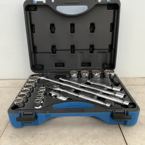 UNUSED 1/2” dr 20 pc SAE JET socket wrench set in case
